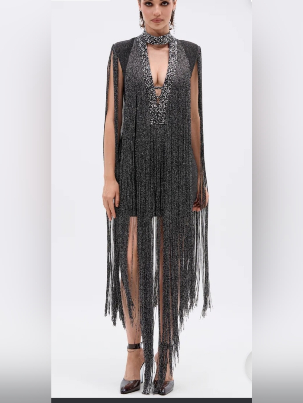 AKIRA Fringe Metallic Dress | Gatsby Party | Birthday Outfit | Statement Dress
